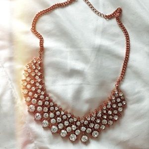 Rose gold and diamond necklace